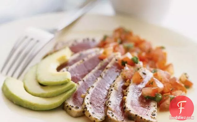 Seared Tuna with Japanese Salsa