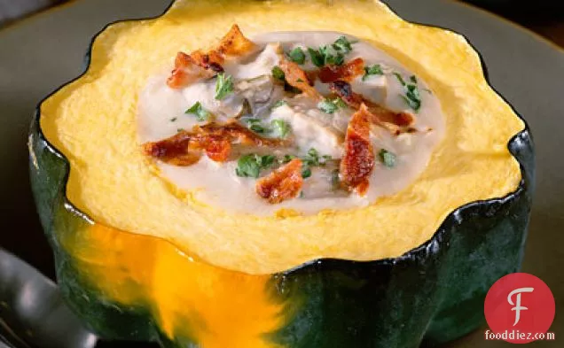 Creamed Oysters in Acorn Squash