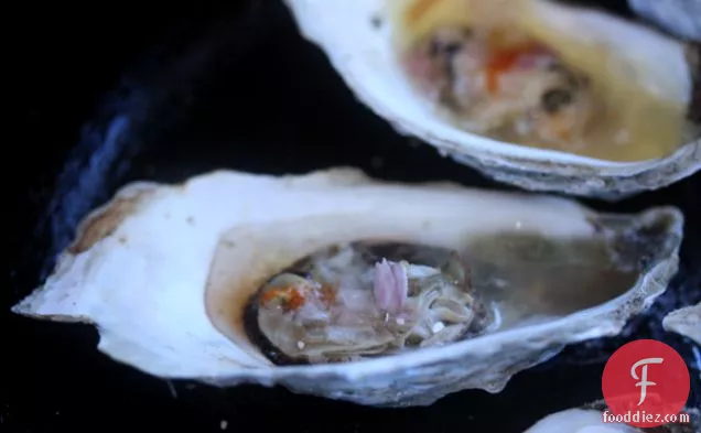 Broiled Oysters With Siracha-lime Butter