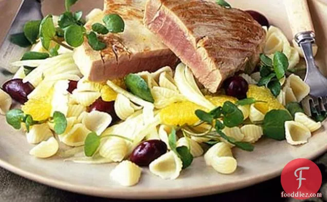 Seared Tuna Steak With Fennel & Orange Salad