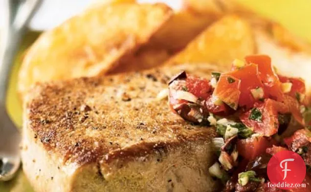 Seared Mediterranean Tuna Steaks