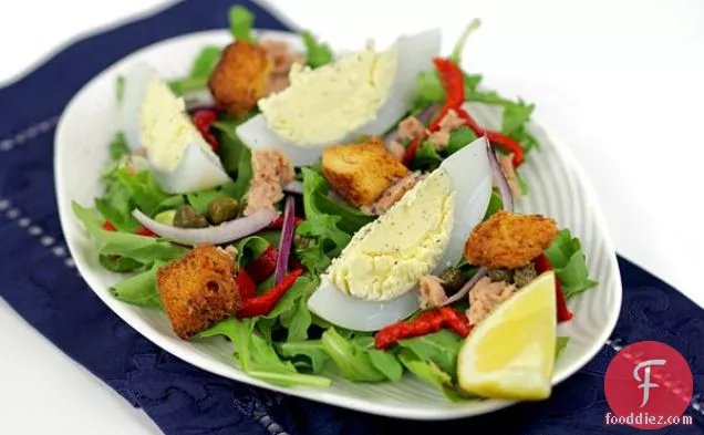 Tuna Nicoise Salad With Goose Eggs