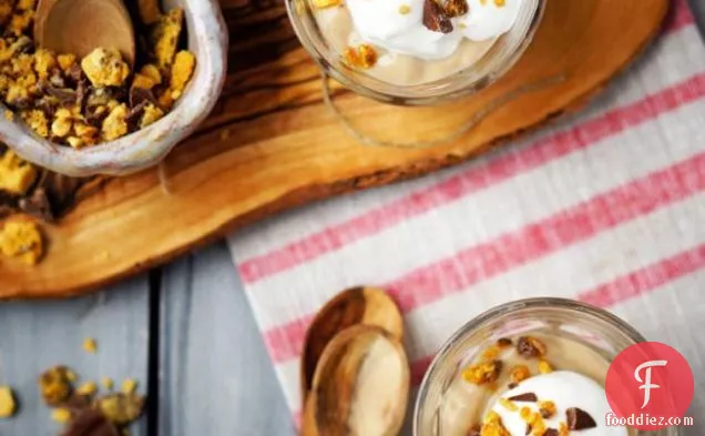 Butterscotch Pudding With Toffee Crumbles