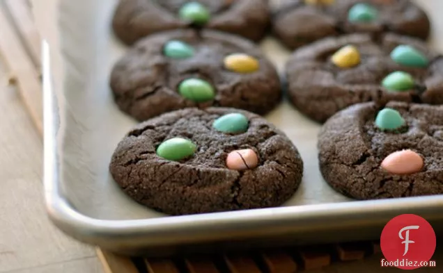 Chocolate Easter Egg Cookies