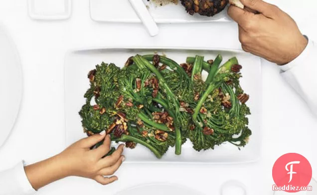 Broccolini With Pecan Brown Butter