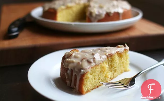 Almond Olive Oil Cake With Brown Butter Glaze