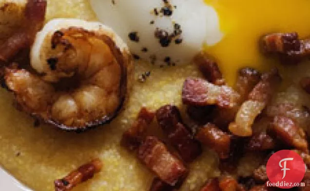 Slow-poached Eggs With Shrimp And Grits