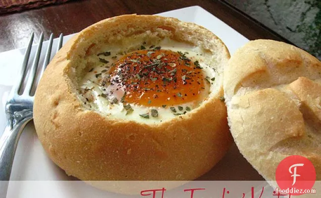 Eggs In Bread Baskets