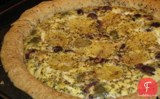 Lemon Pepper And Olive Quiche