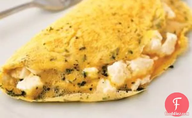 Omelet With Goat Cheese And Herbs
