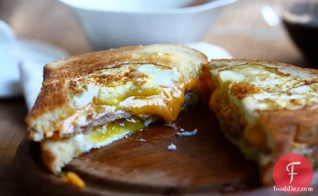 Egg-in-a-hole Grilled Cheese