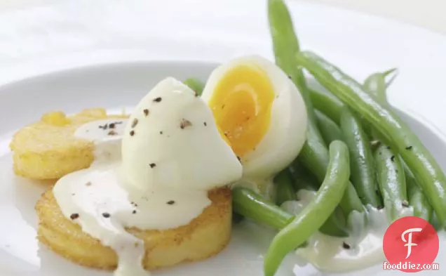 Golden Polenta And Egg With Mustard Sauce Recipe