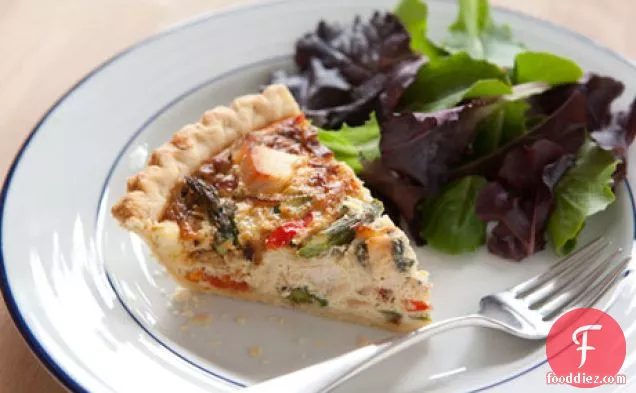 Turkey And Roasted Vegetable Quiche