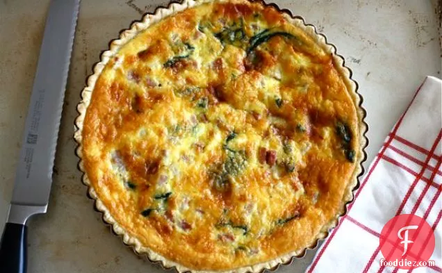Ham Spinach And Gruyére Quiche