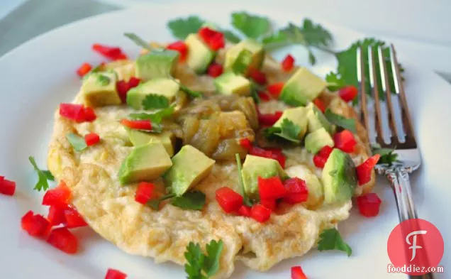 Open Faced Mexican Omelet