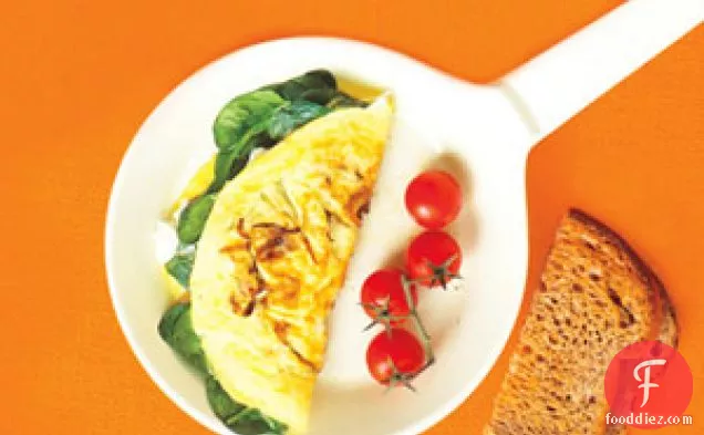Caramelized Onion And Goat Cheese Omelet