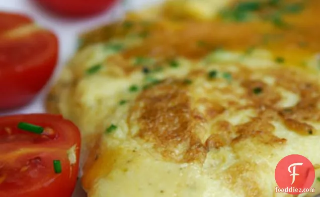 Cheddar, Chive And Sour Cream Omelette