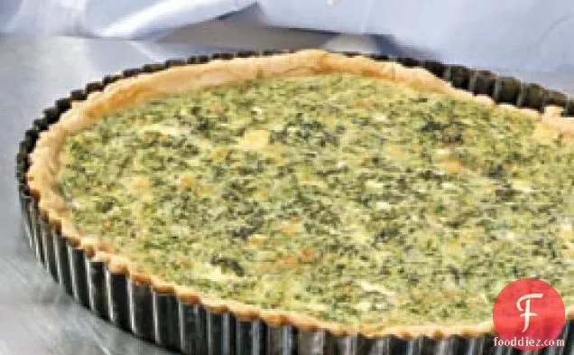 Spinach, Goat Cheese & Chive Quiche