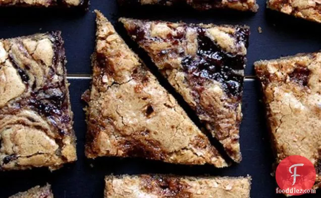 Brittle And Jam Blonde Brownies