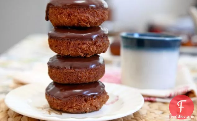 Old Fashioned Doughnuts With Chocolate Glaze