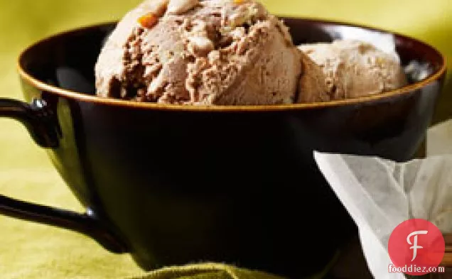 Chocolate Ice Cream With Cinnamon & Dulce De Leche