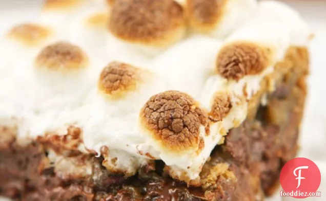 Rolo-stuffed Marshmallow Brownies