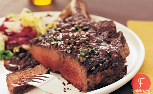 Rib-Eye Steak au Poivre
