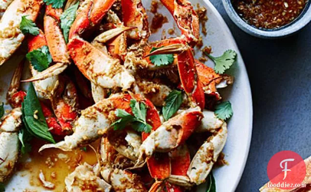 Cracked Crab with Lemongrass, Black Pepper, and Basil
