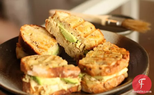 Grilled Tuna Sandwiches With Cheese And Avocado