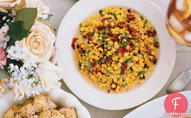Roasted Corn and Pepper Maque Choux