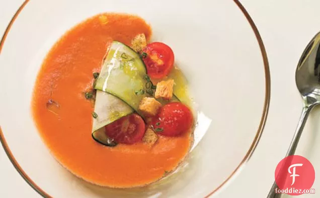Tomato And Pepper Gazpacho With Sherry