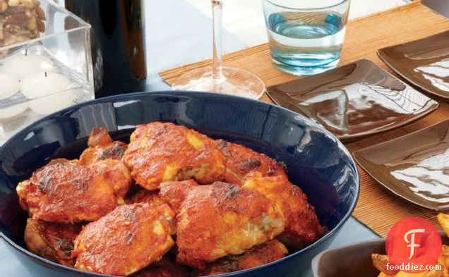 Chicken Thighs with Spicy Tomato-Pepper Sauce
