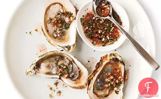 Rosemary-Green Peppercorn Mignonette