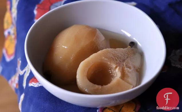 Honey And Spice Poached Pears