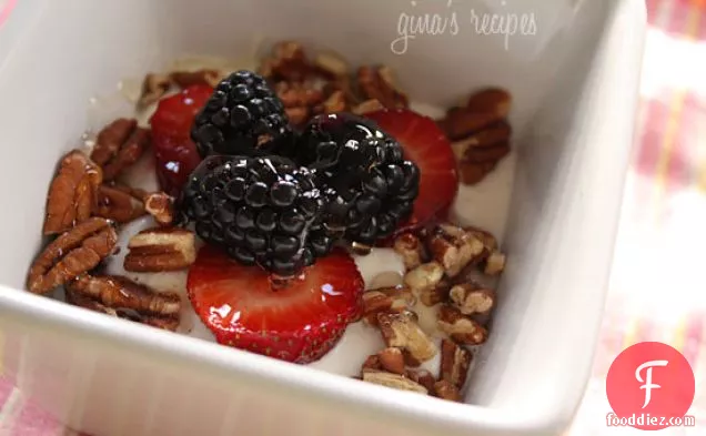 Greek Yogurt With Berries, Nuts And Honey