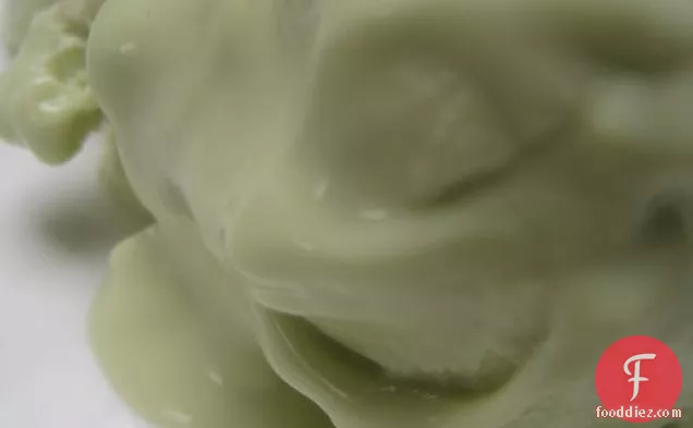 Avocado Frozen Yogurt with Honey and Vanilla