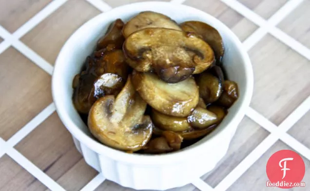 Mushrooms With A Soy Sauce Glaze