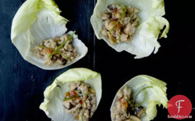 Chinese Minced Chicken Wraps