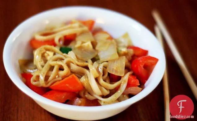 Curried Udon Noodle Stir-fry