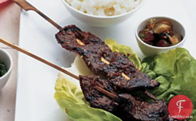 Korean Short Rib Kebabs