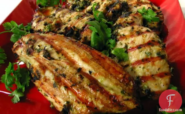 Thai Grilled Chicken With Cilantro Dipping Sauce