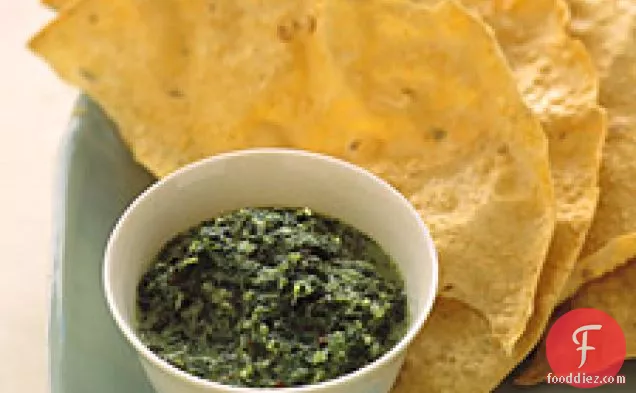 नारियल और चूने के साथ सीताफल साल्सा