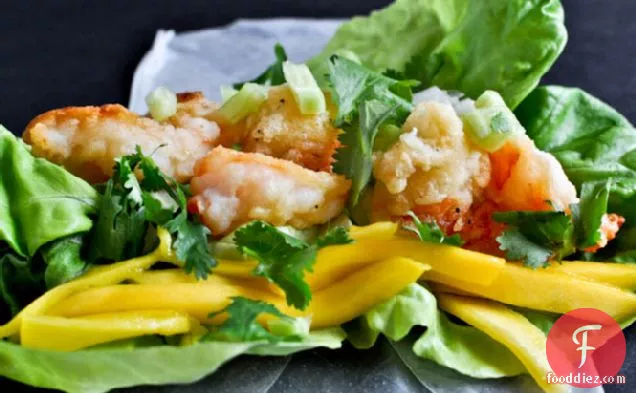 Crispy Shrimp Spring Rolls With Cilantro Dipping Sauce