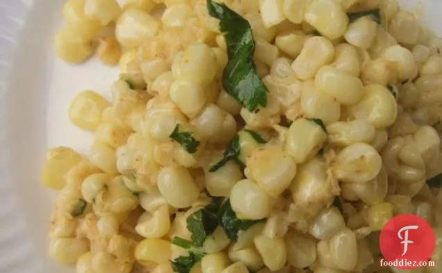 Parmesan Cilantro Skillet Corn