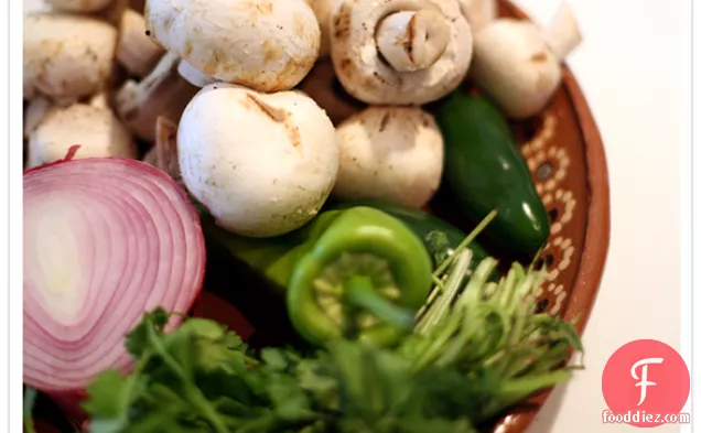 Mushroom, Jalapeño, And Cilantro Salsa
