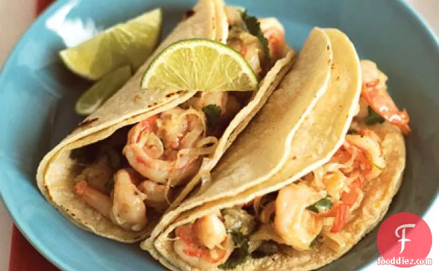 Garlicky Shrimp-Cilantro Tacos (Tacos de Camarones al Mojo de Ajo)
