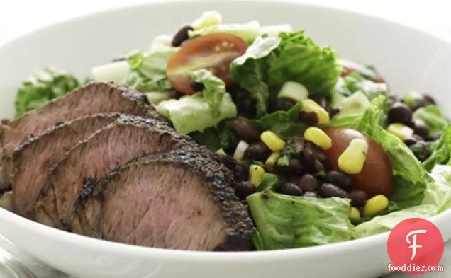 Southwestern Steak Salad With Cilantro Lime Dressing