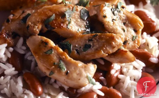 Cilantro Chicken With Beans & Rice