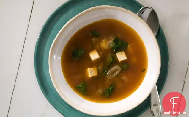 Vegetable Soup With Sriracha, Lemongrass, And Tofu