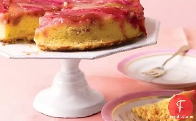Rhubarb Upside-down Cake